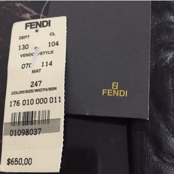FENDI Mini Leather Skirt (Authentic) - Picture 10 of 11
